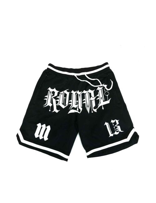Royal Villains Black Hoop Shorts