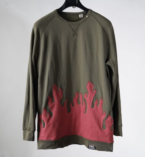 MMXXII - Custom Drop 1 Olive Fire Crewneck